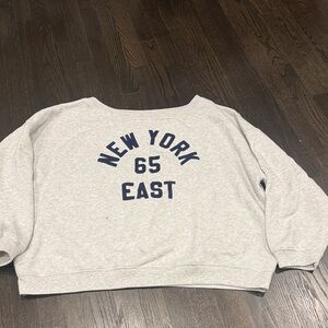 American Eagle Outfitters Gray Crew Neck Sweater